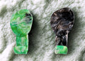 Recycled Plastic Bathroom Hooks Black/Green Marbled