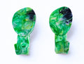 Recycled Plastic Bathroom Hooks Green Marbled