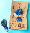 Recycled Plastic Bathroom Hooks Royal Blue/Teal/Black/White Marbled